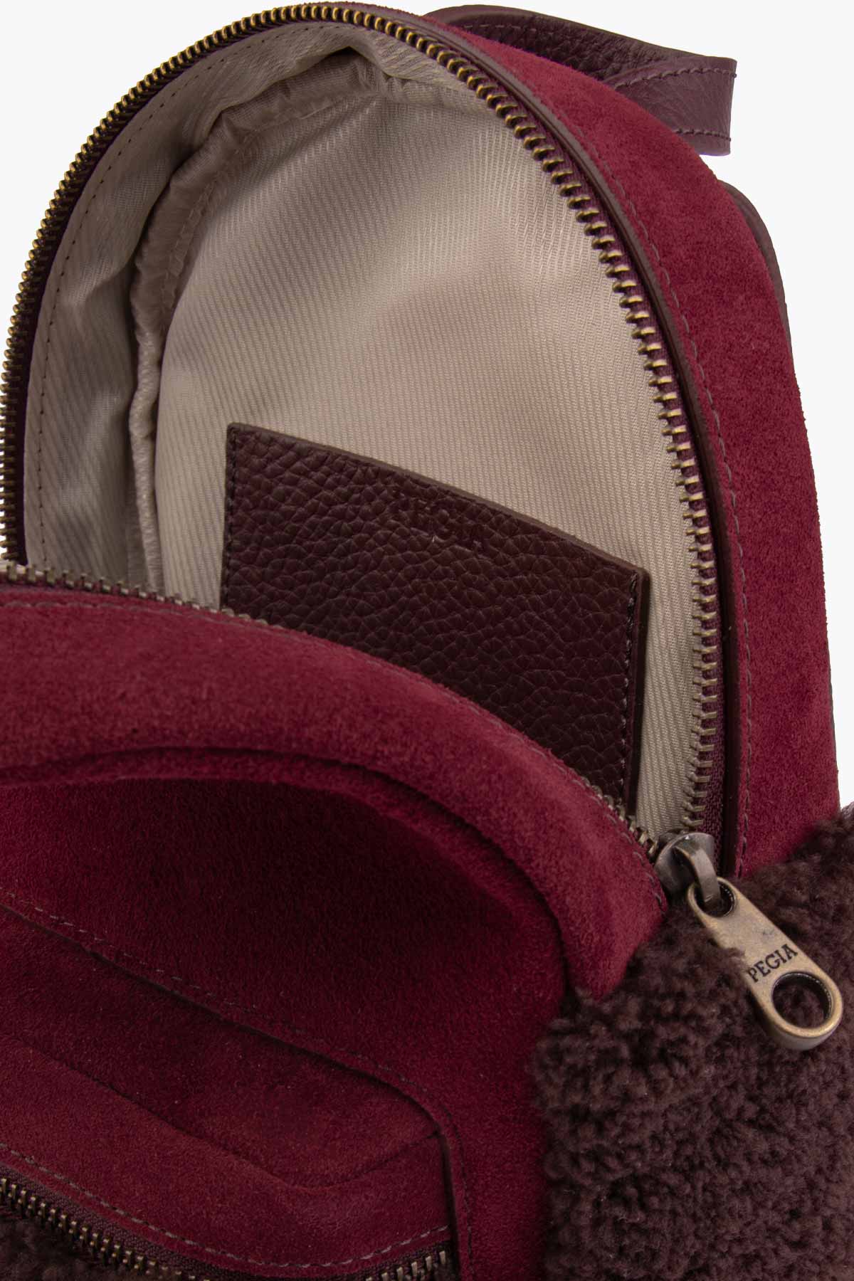 Pegia Moso Shearling Mini Backpack - Pegia