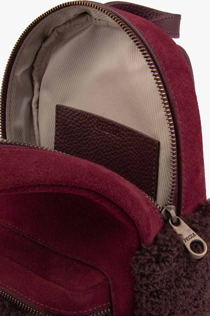 Pegia Moso Shearling Mini Backpack - Pegia