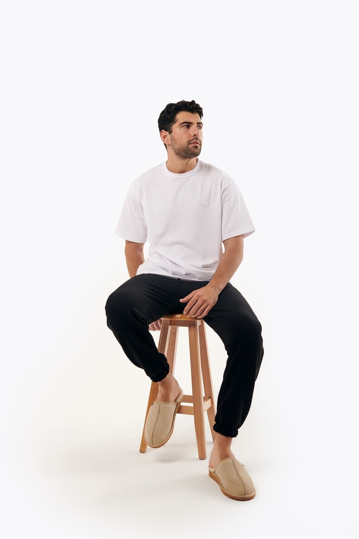 Pegia Fermo Shearling Men's Slippers - Pegia