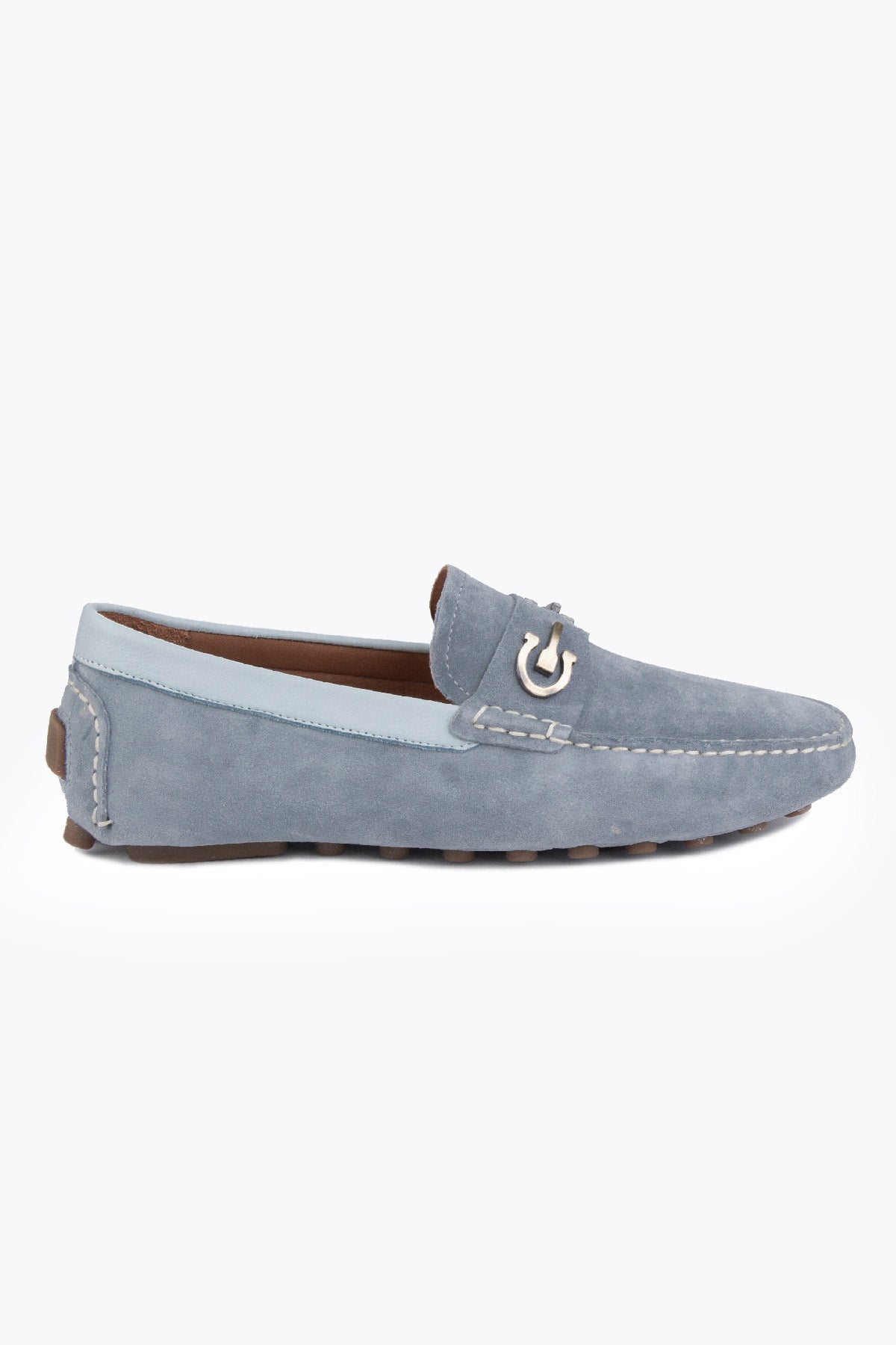 Mocassins pour hommes en daim véritable Pegia Heron