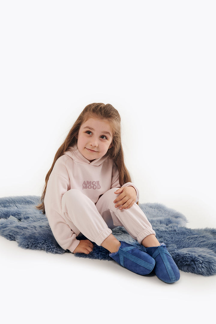 Pegia Homer Shearling Kids' Bootie Slippers - Pegia