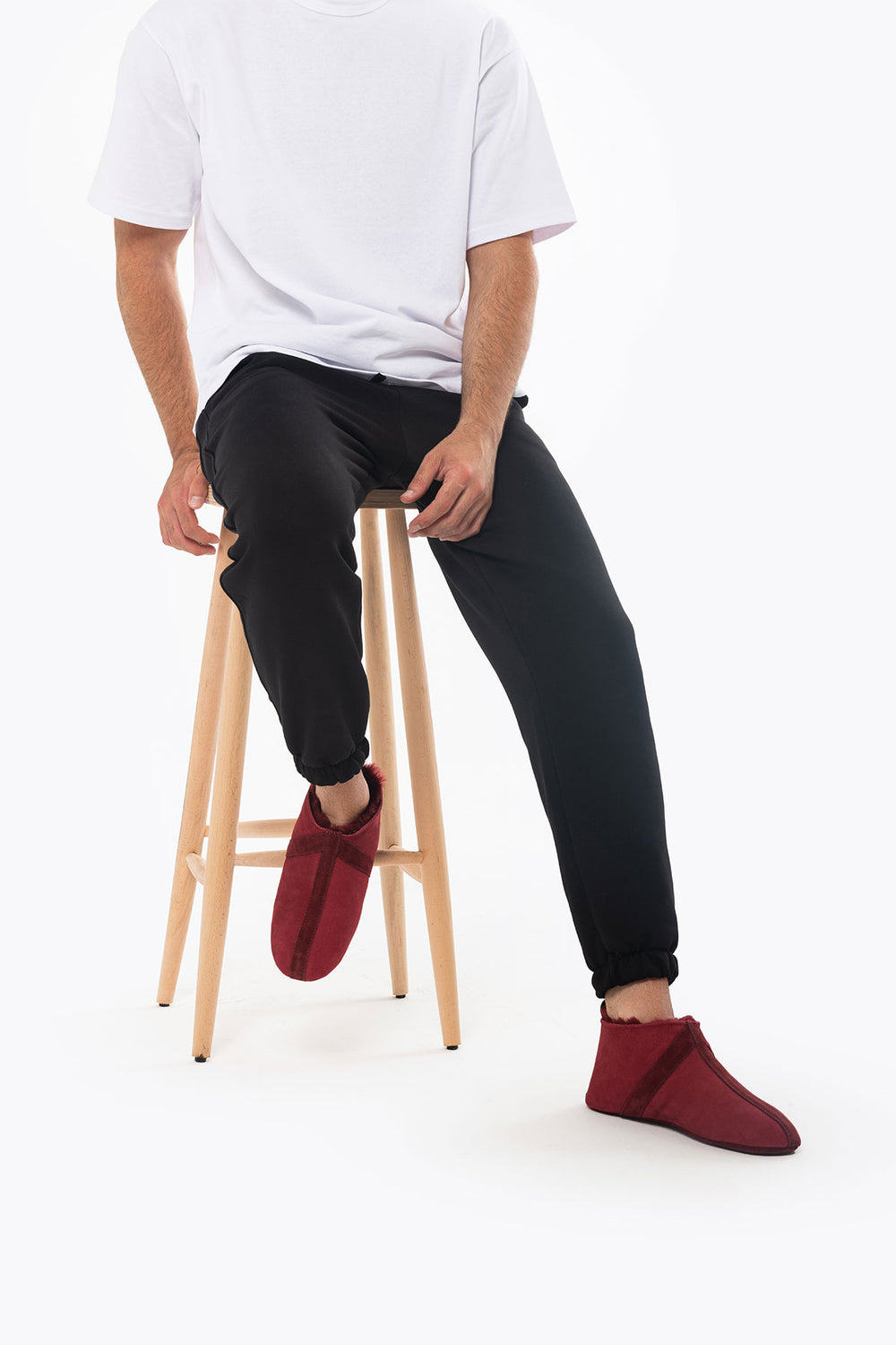 Pegia Homer Unisex Shearling Bootie Slippers - Pegia