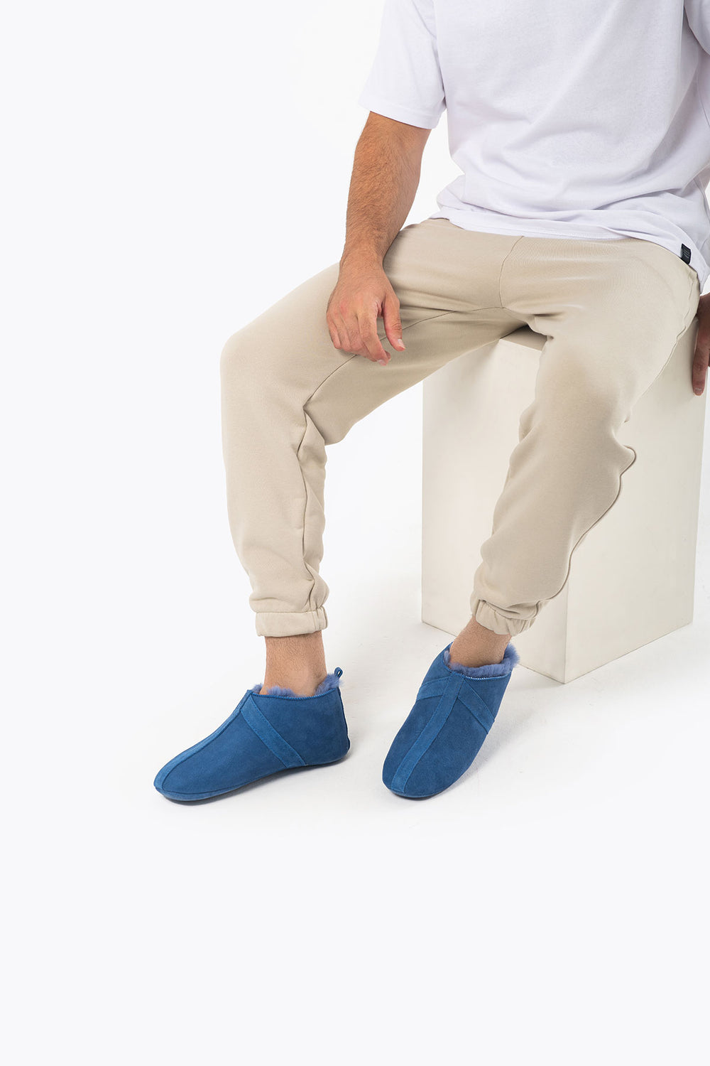 Pegia Homer Unisex Shearling Bootie Slippers - Pegia