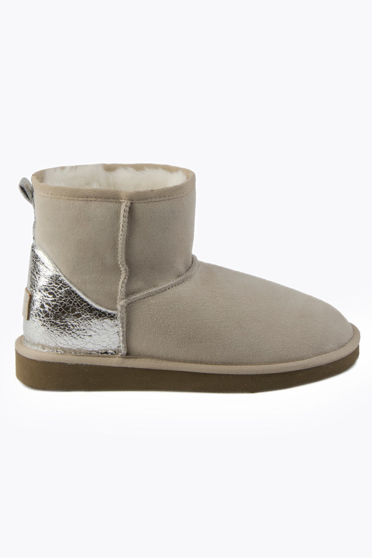 Pegia Jelsa Glossy Detailed Genuine Suede Women's Short Boots - Pegia