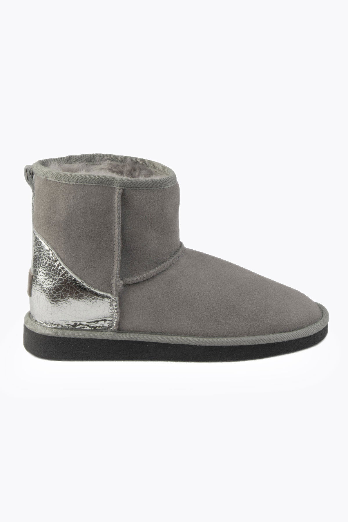 Pegia Jelsa Glossy Detailed Genuine Suede Women's Short Boots - Pegia