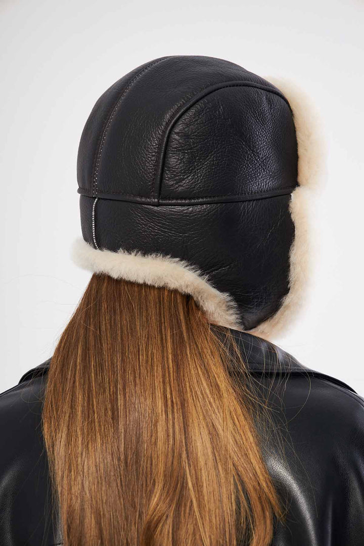 Pegia Holte Sheepskin Unisex Aviator Hat - Pegia