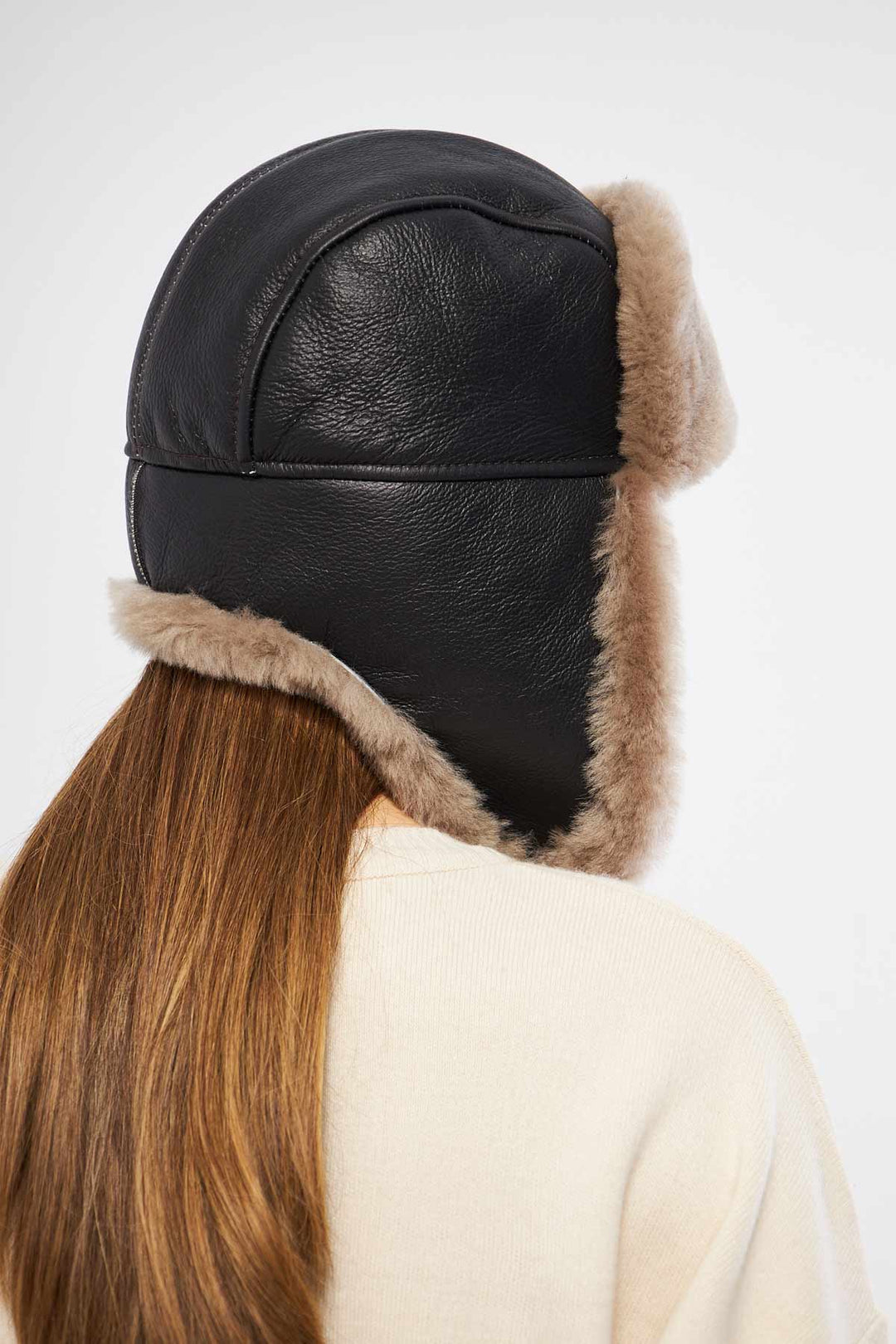 Pegia Holte Sheepskin Unisex Aviator Hat - Pegia