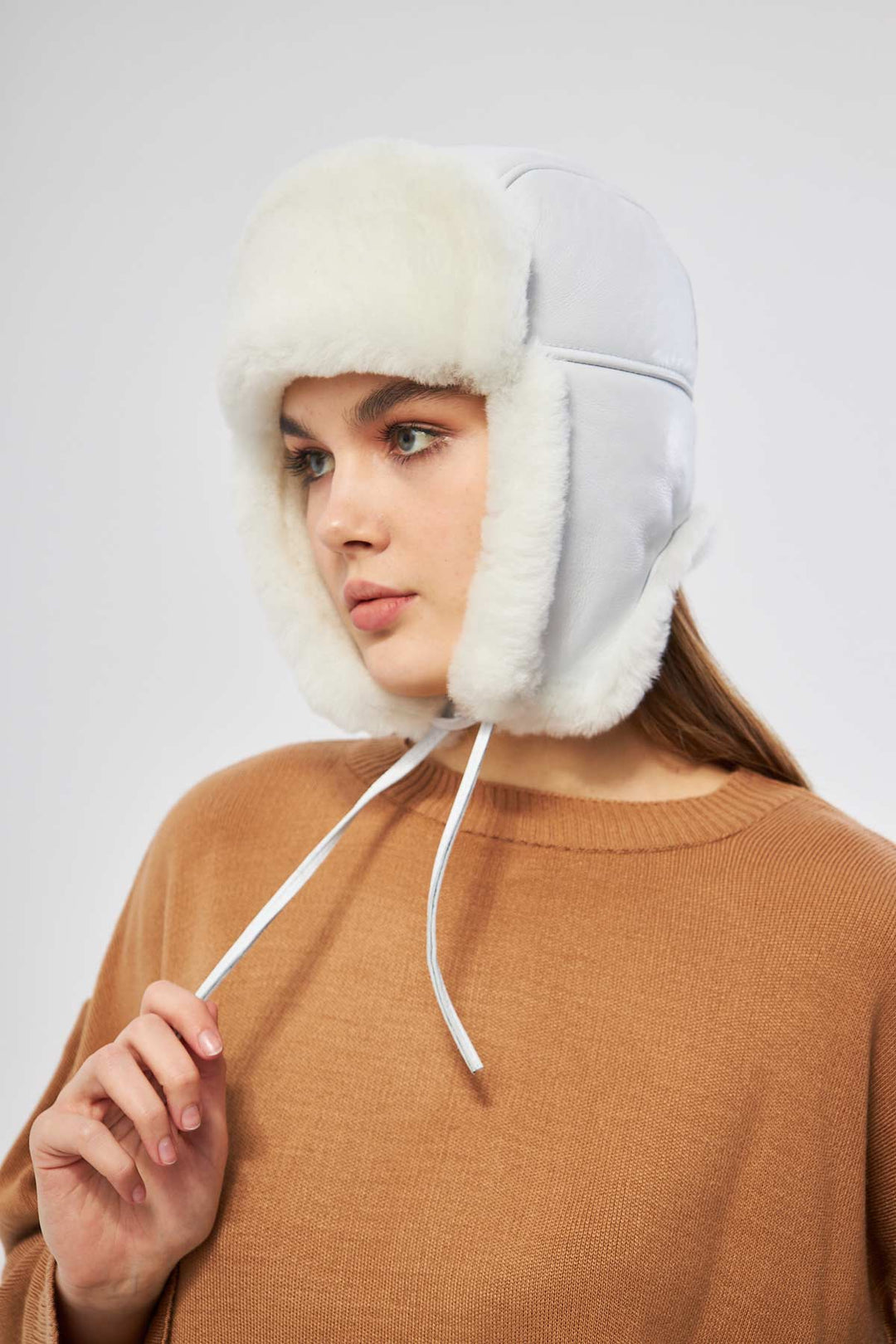 Pegia Holte Sheepskin Unisex Aviator Hat - Pegia