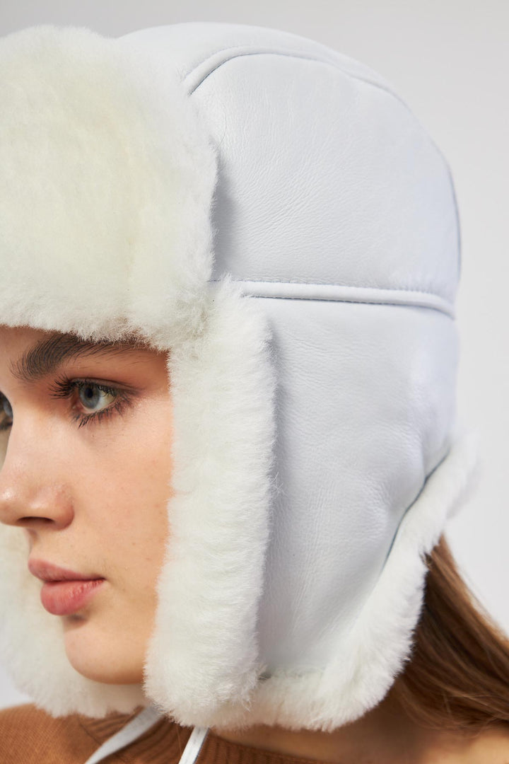 Pegia Holte Sheepskin Unisex Aviator Hat - Pegia