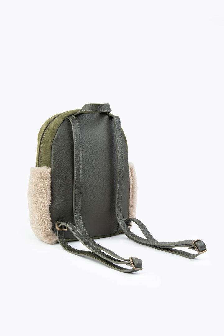 Pegia Moso Shearling Mini Backpack - Pegia