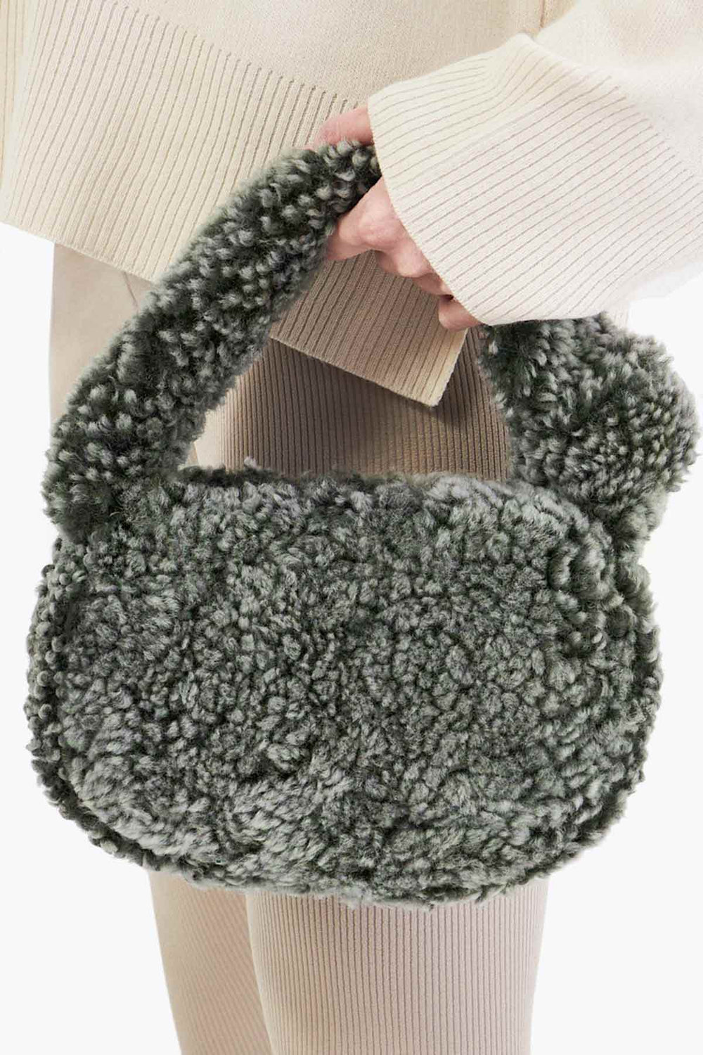 Pegia Lova Shearling Mini Handbag - Pegia