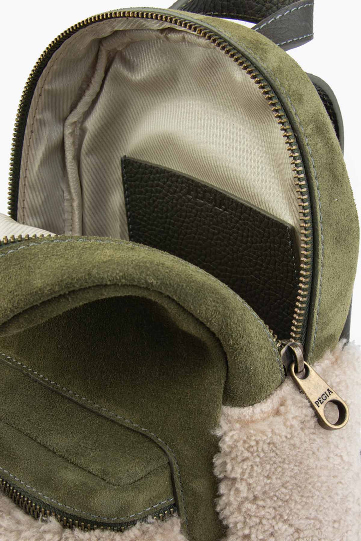 Pegia Moso Shearling Mini Backpack - Pegia