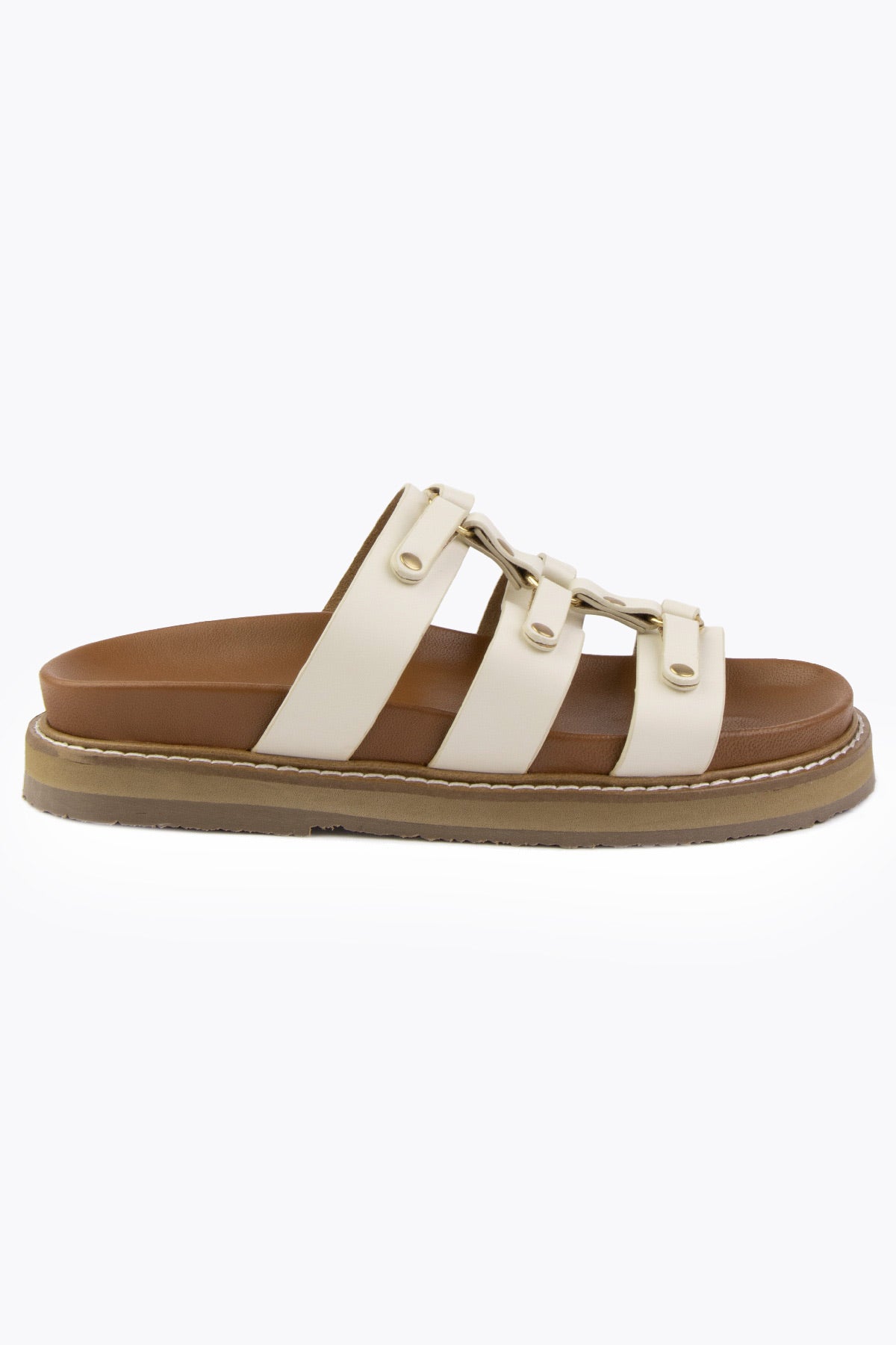 Pegia Lida Leather Women's Slides - Pegia