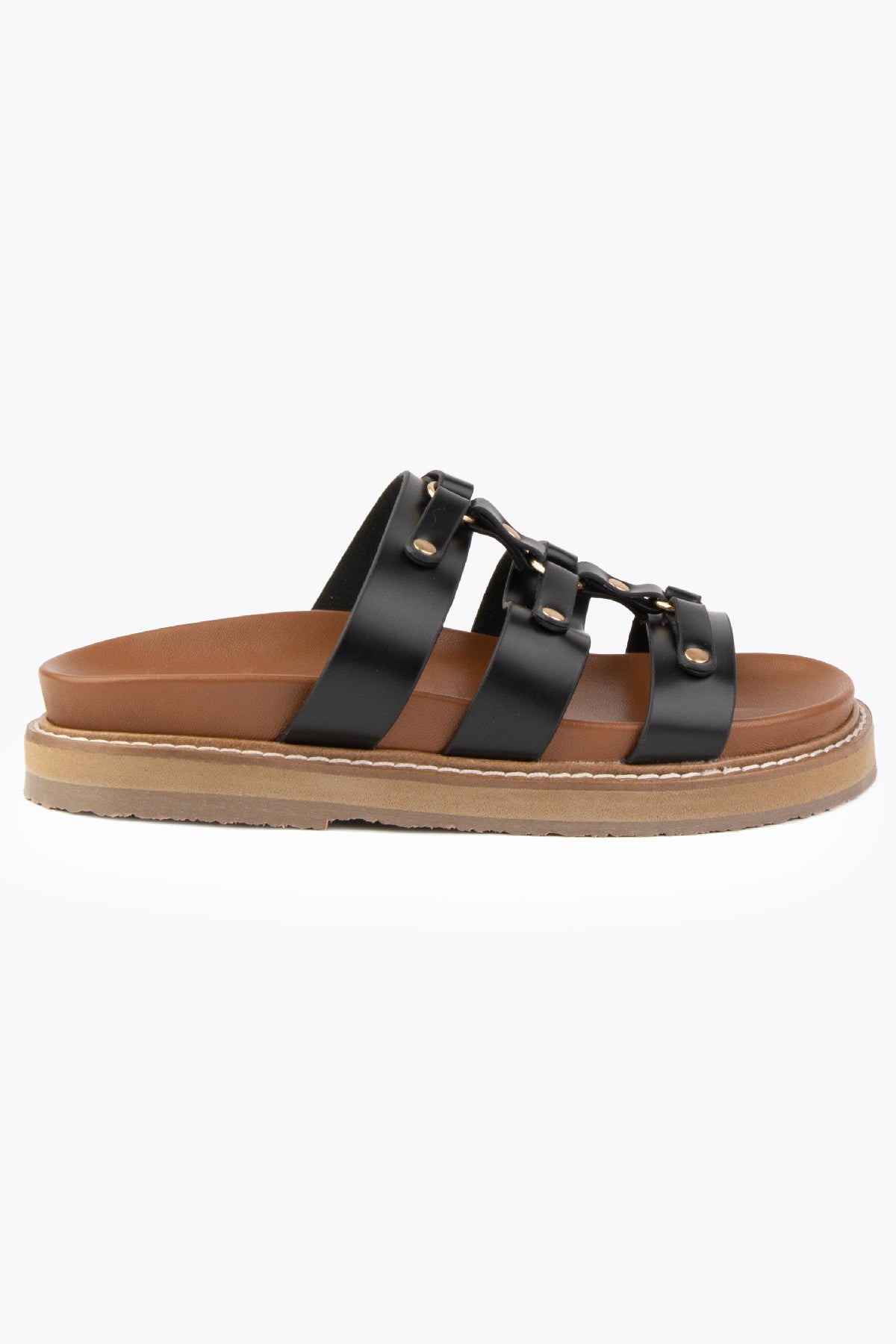 Pegia Lida Leather Women's Slides - Pegia