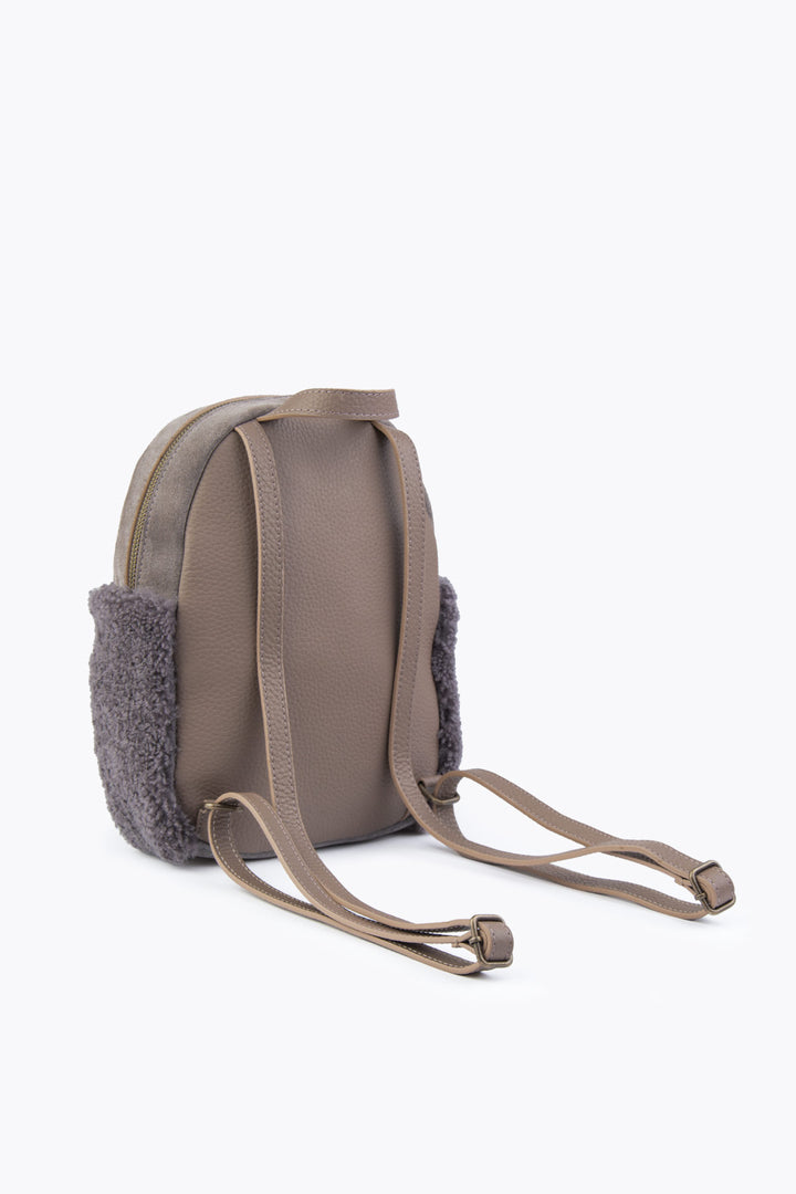 Pegia Moso Shearling Mini Backpack - Pegia