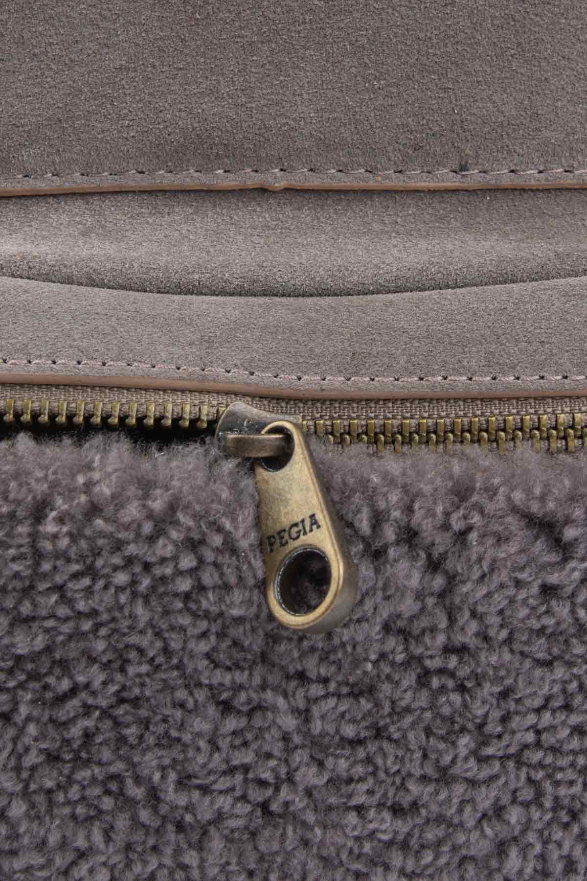 Pegia Moso Shearling Mini Backpack - Pegia
