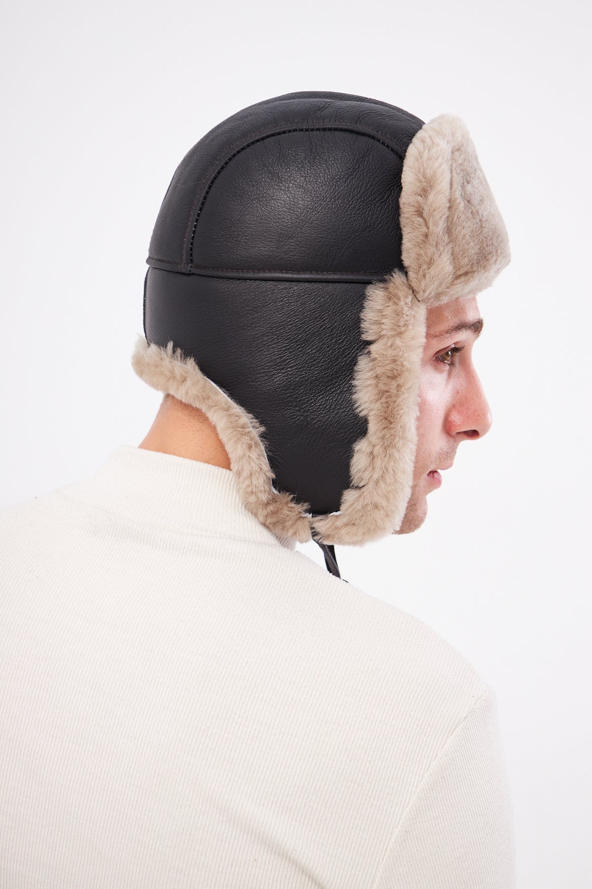 Pegia Holte Sheepskin Unisex Aviator Hat