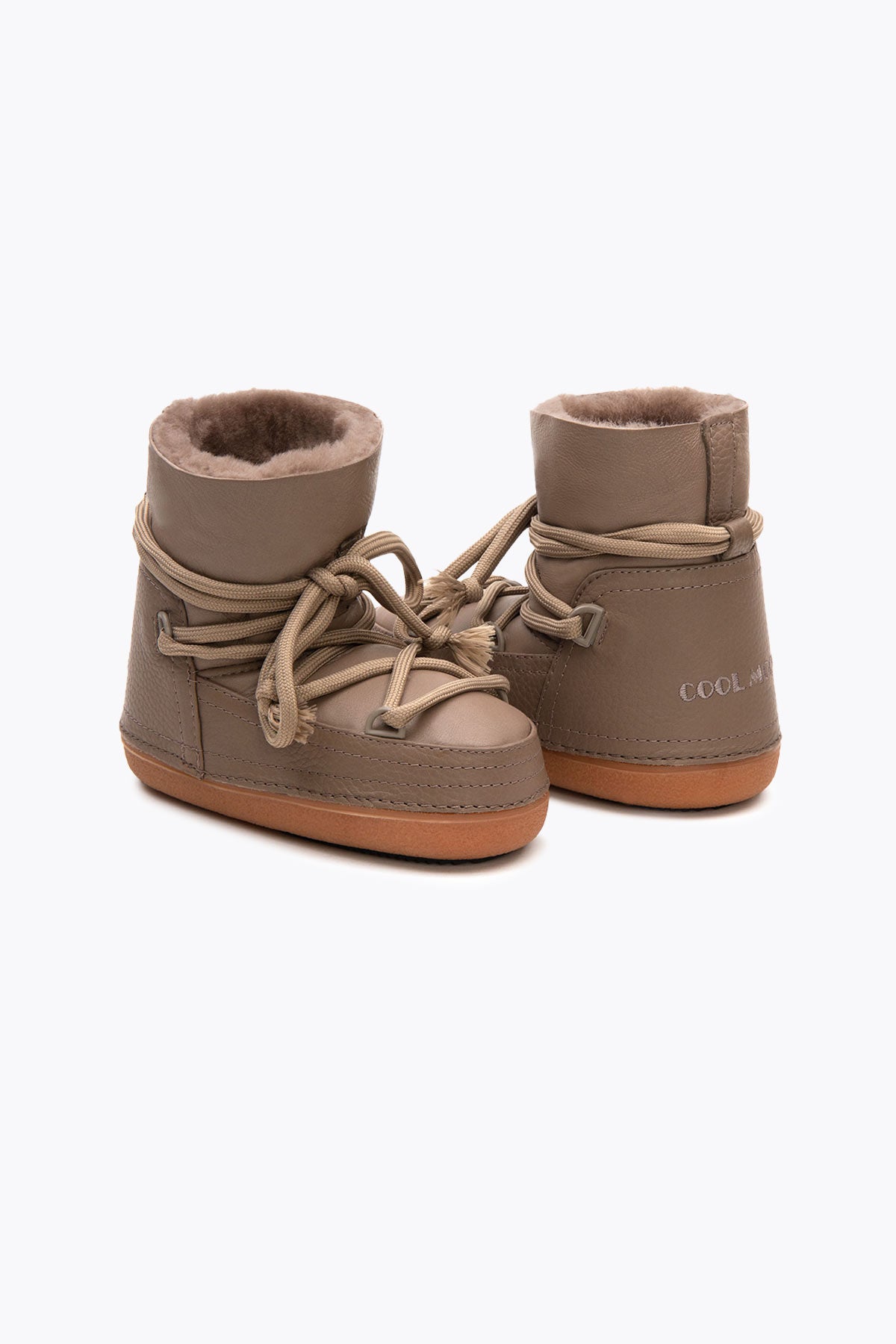 Pegia Denia Stivali Con Velcro In Shearling Per Bambini