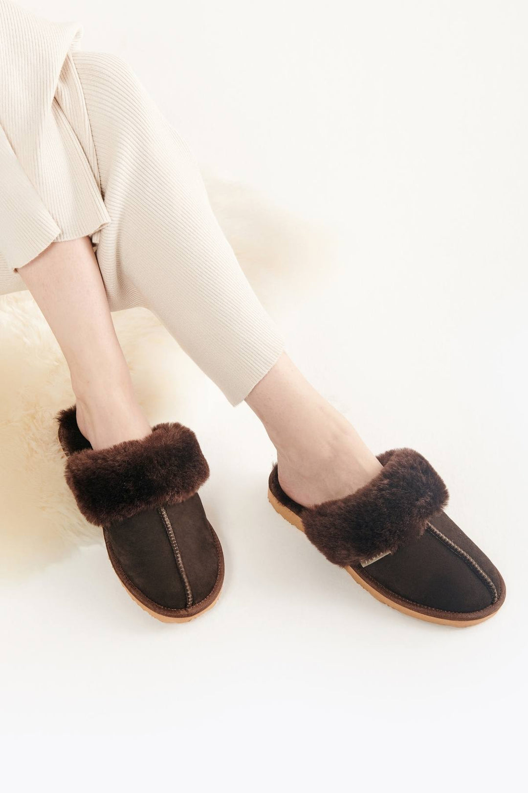 Pegia Monse Sheepskin Women's Slippers - Pegia