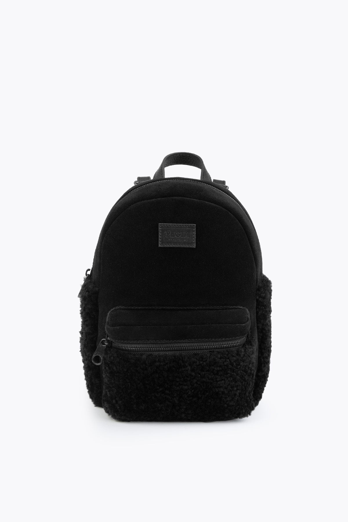 Pegia Moso Shearling Mini Backpack