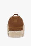 Pegia Moso Shearling Mini Backpack