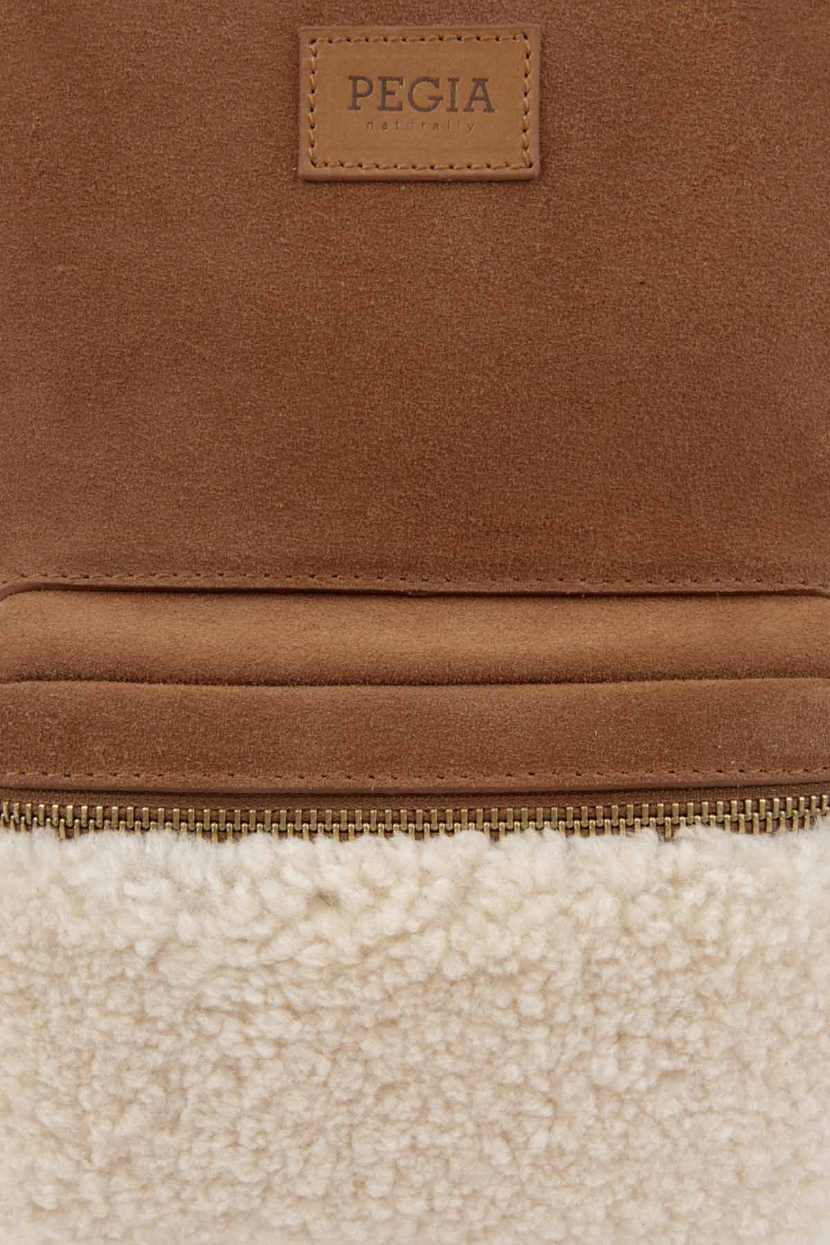 Pegia Moso Shearling Mini Backpack - Pegia