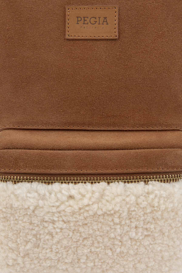 Pegia Moso Shearling Mini Backpack - Pegia
