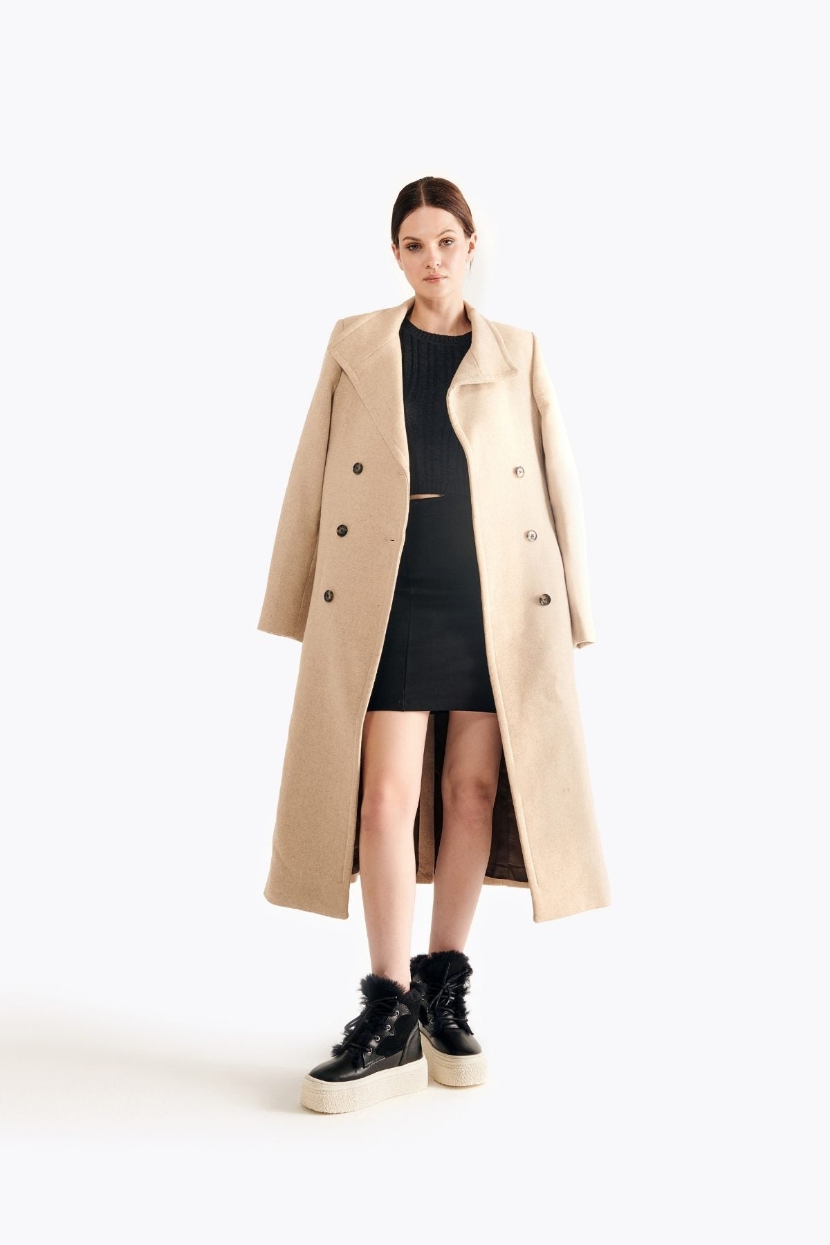 Pegia Nora Stivali Da Donna Con Piattaforma In Shearling