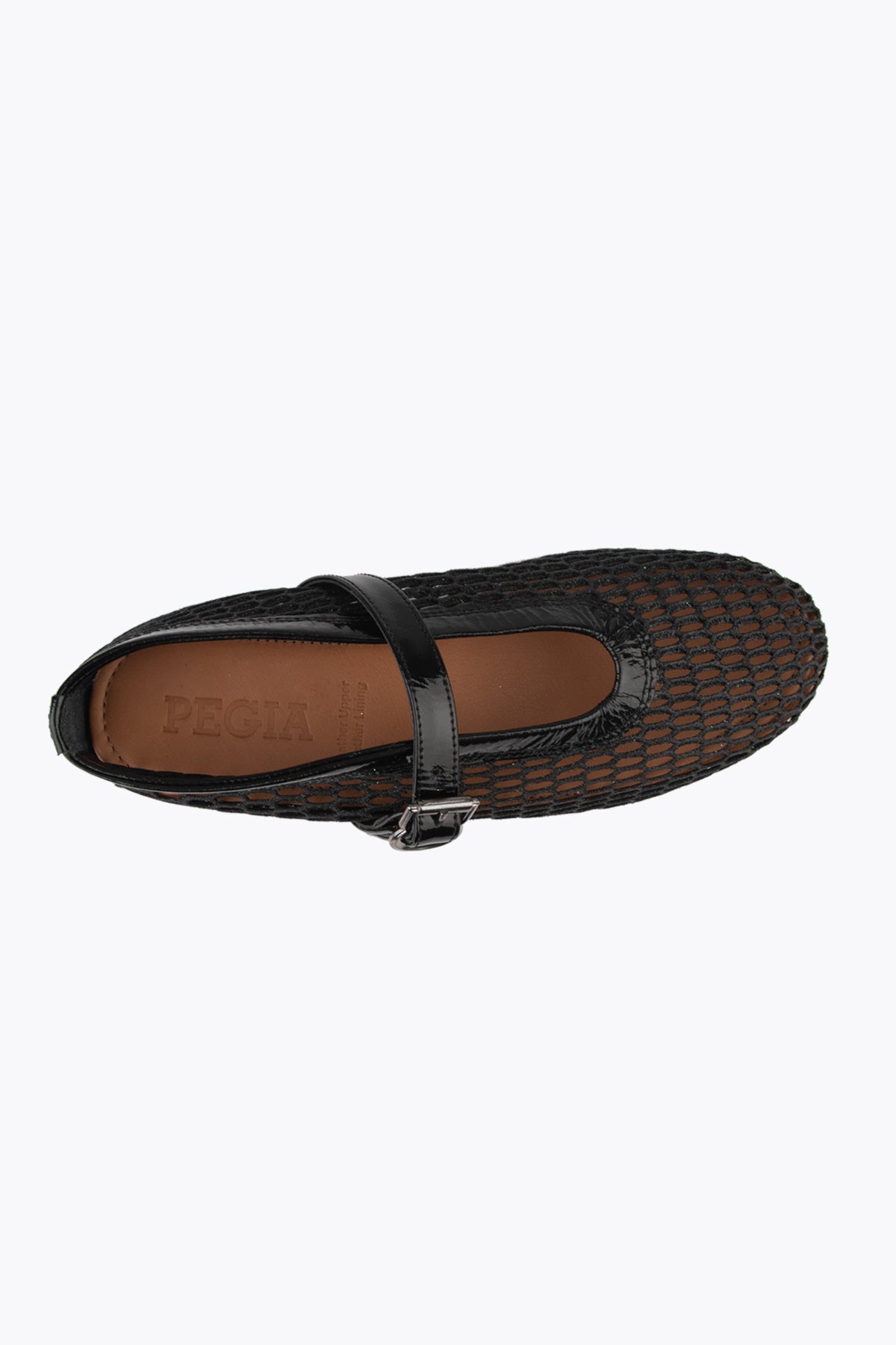 Pegia Fera Mesh Mary Jane Ballet Flats - Pegia