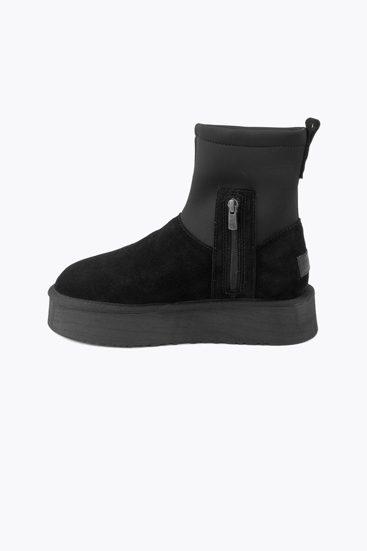 Pegia Kalix Genuine Suede Stretch Zip Women's Platform Boots - Pegia