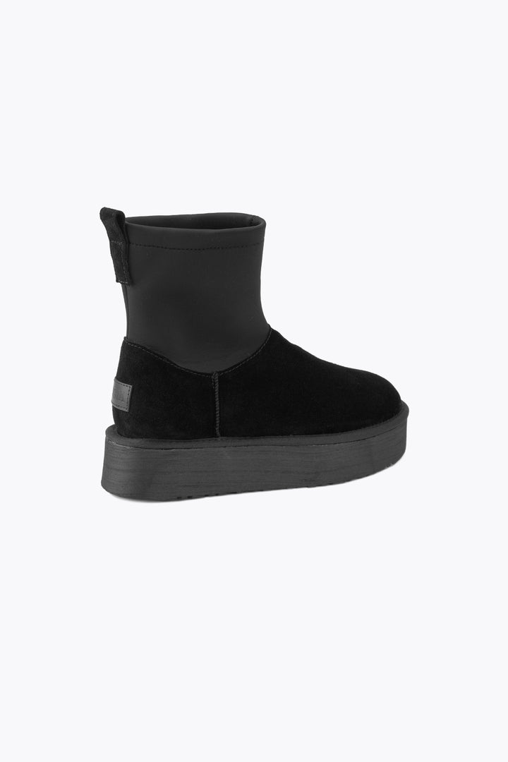 Pegia Kalix Genuine Suede Stretch Zip Women's Platform Boots - Pegia