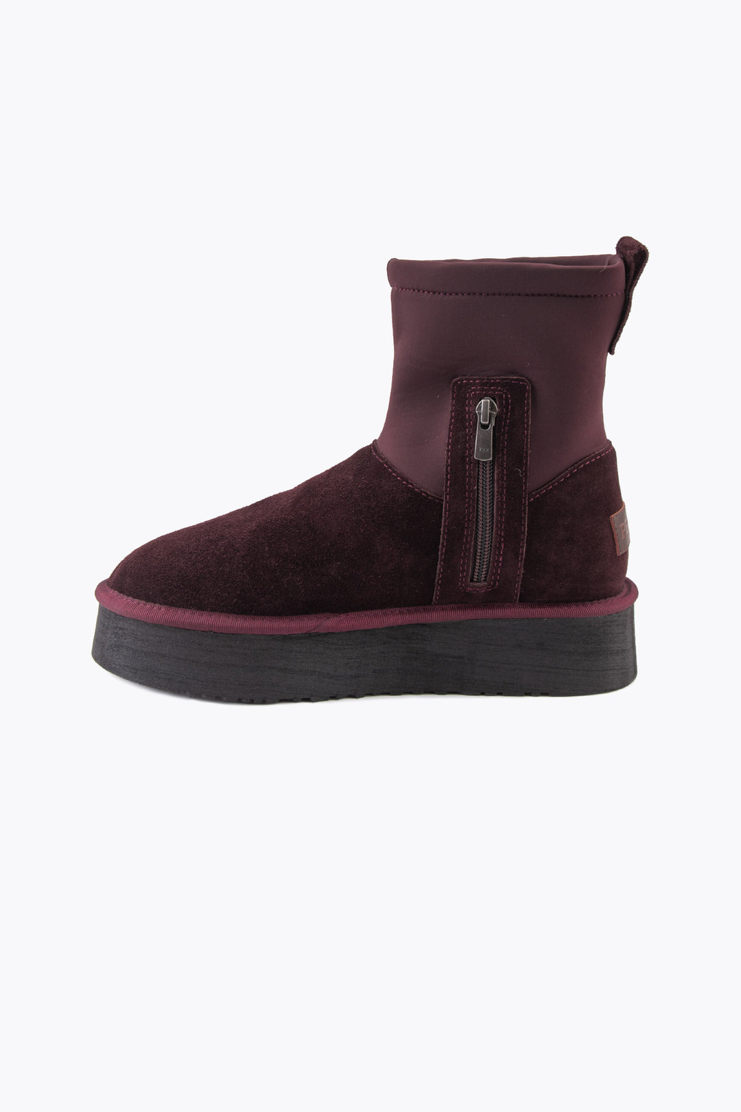 Pegia Kalix Genuine Suede Stretch Zip Women's Platform Boots - Pegia