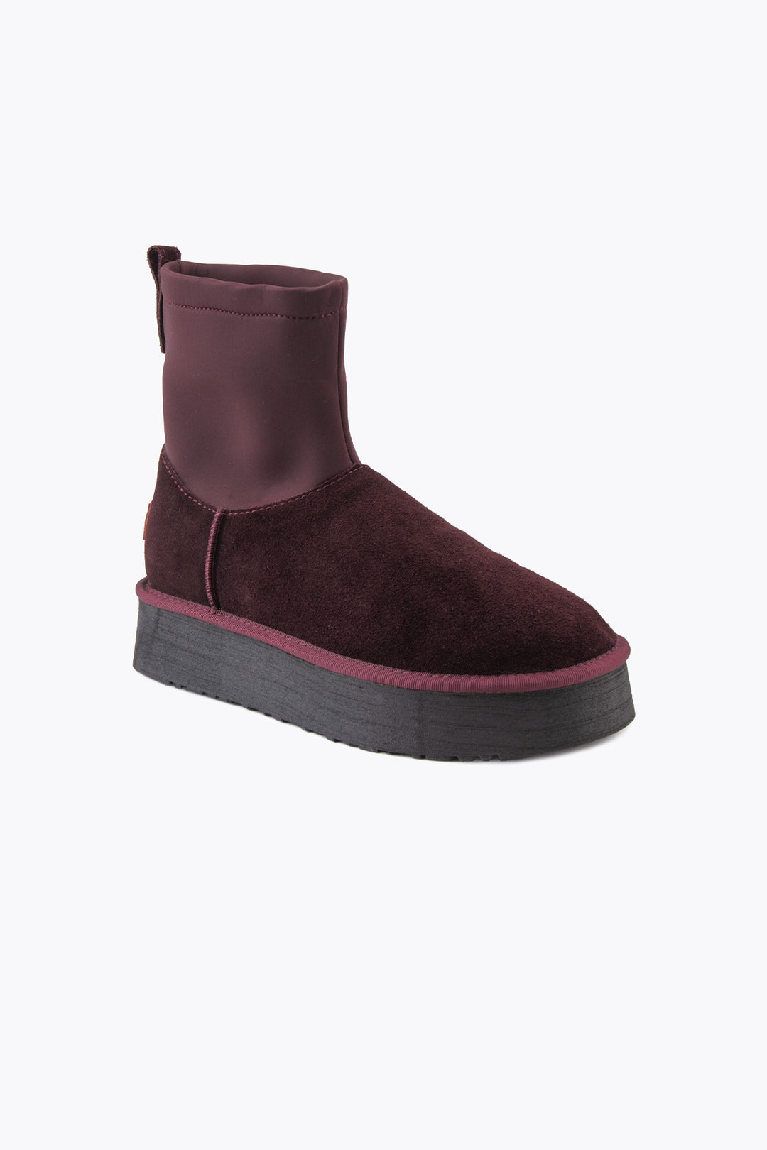 Pegia Kalix Genuine Suede Stretch Zip Women's Platform Boots - Pegia