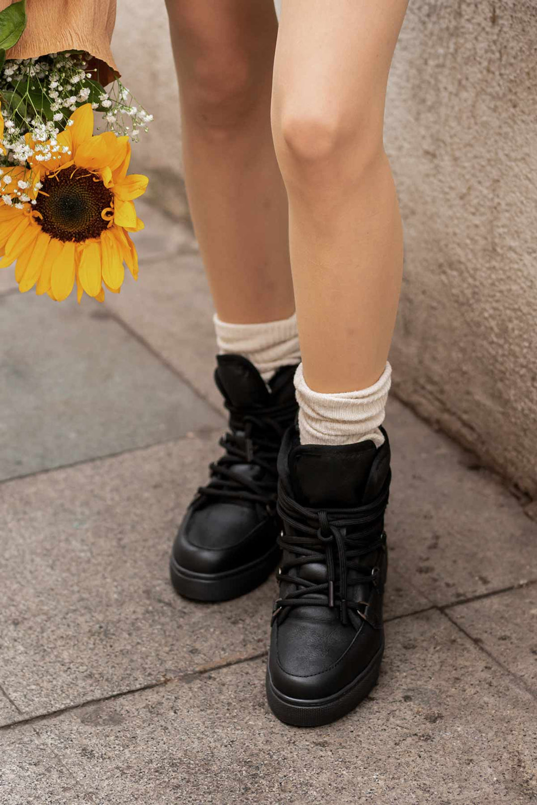 Cool Moon Lerida Genuine Leather Women's Sneaker Boots - Pegia