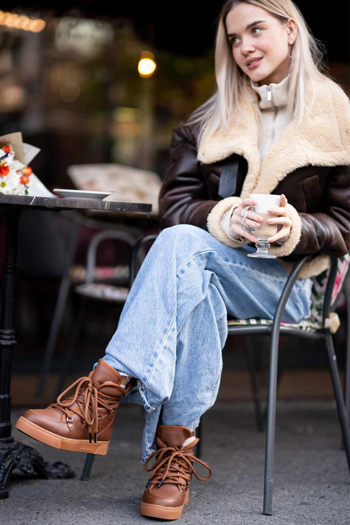 Cool Moon Lerida Genuine Leather Women's Sneaker Boots - Pegia