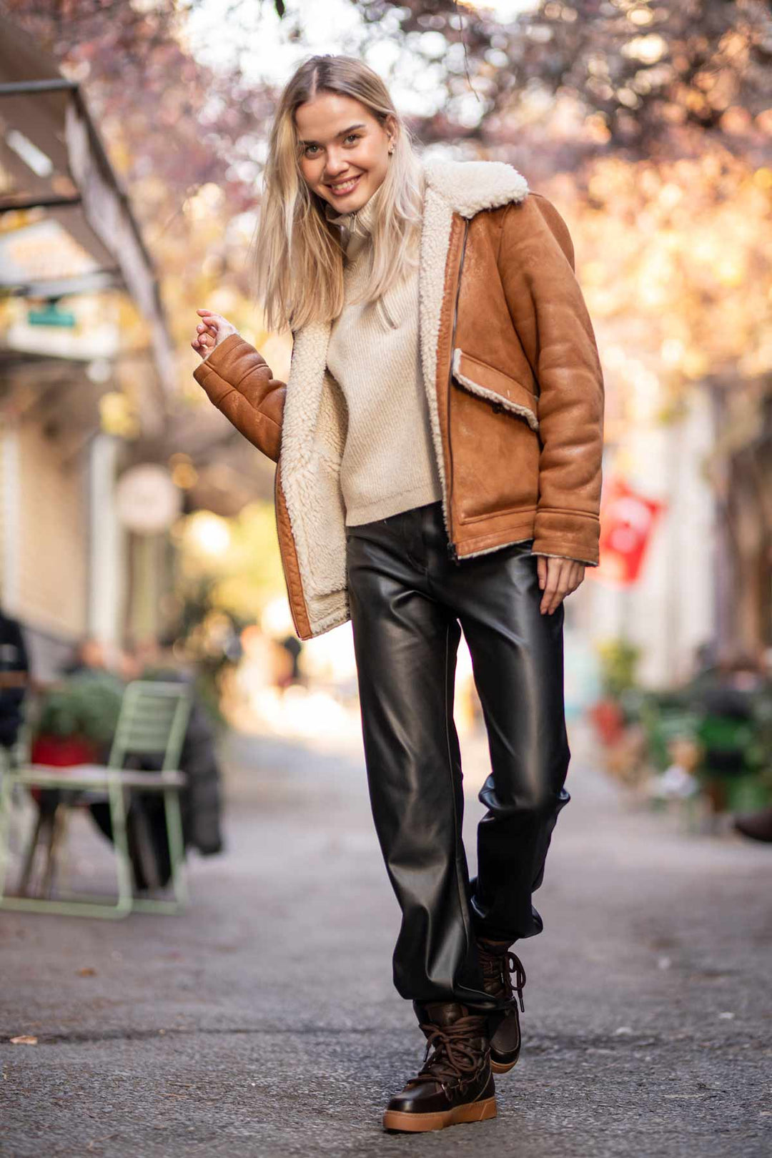 Cool Moon Lerida Genuine Leather Women's Sneaker Boots - Pegia