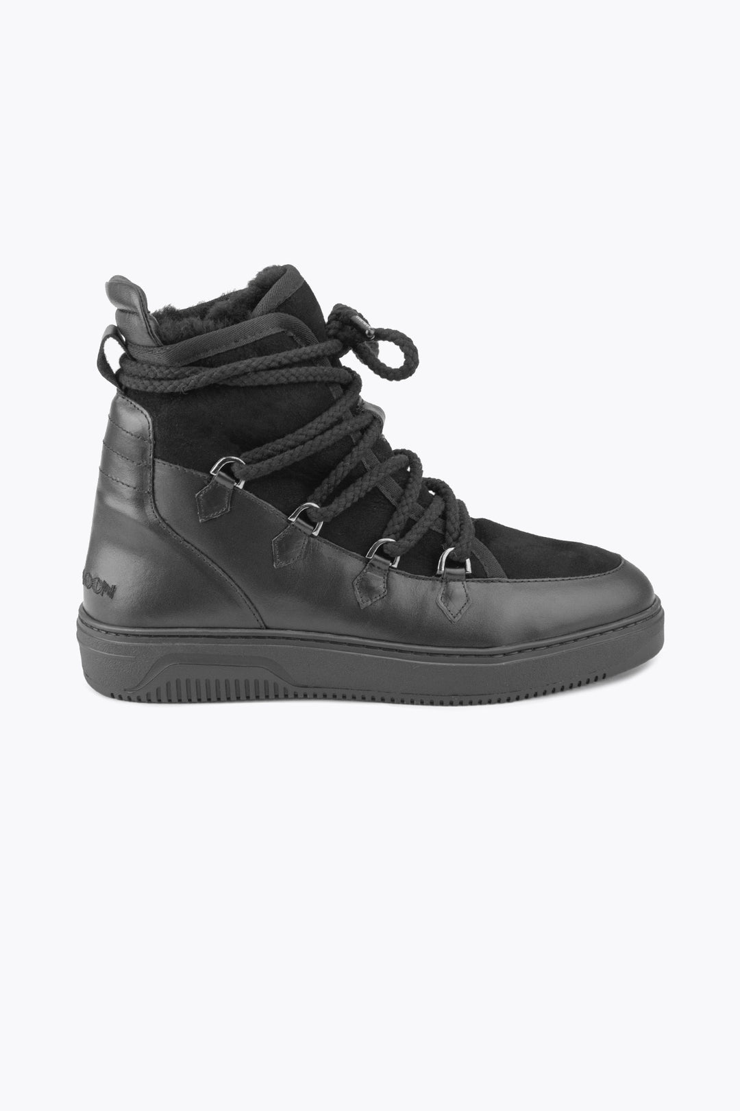 Cool Moon Lincol Shearling Men's Sneaker Boots - Pegia