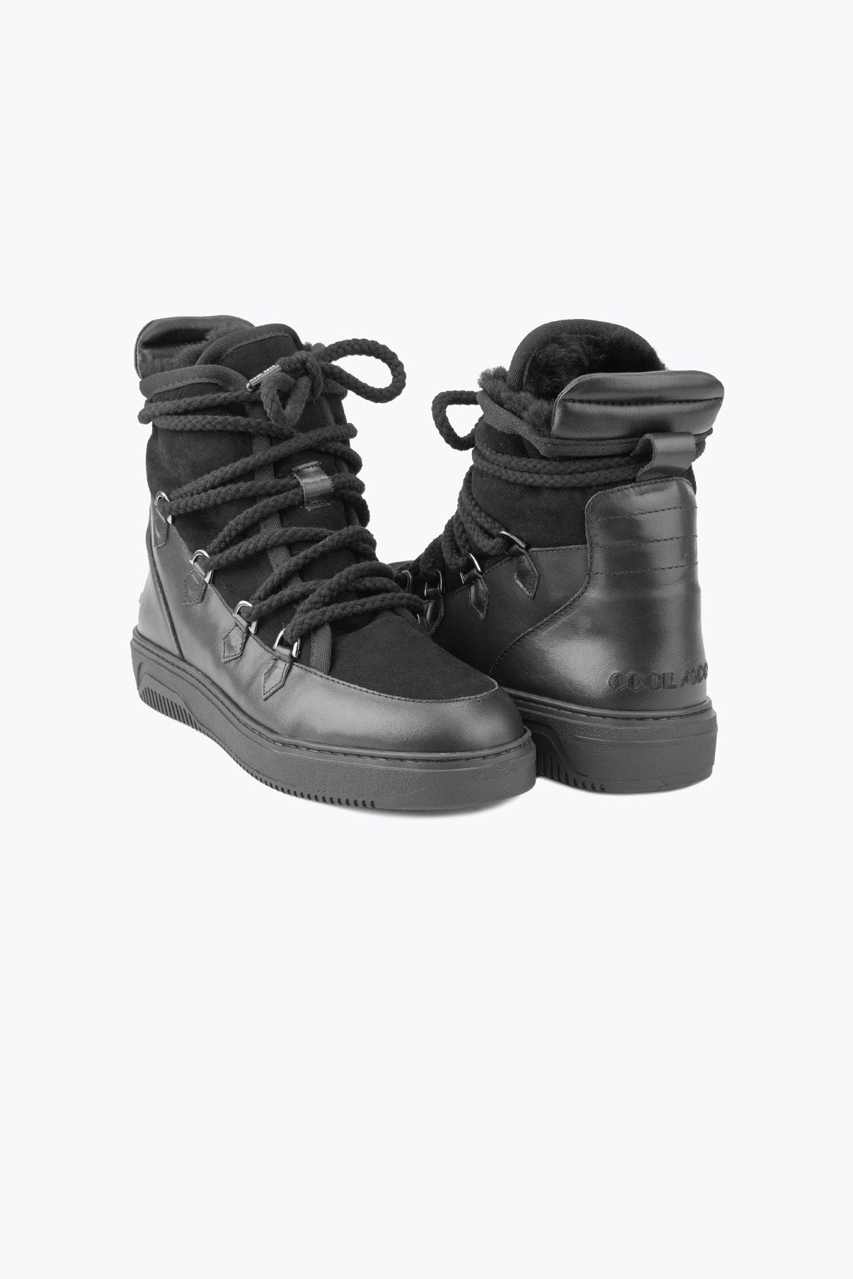 Cool Moon Lincol Shearling Men's Sneaker Boots - Pegia