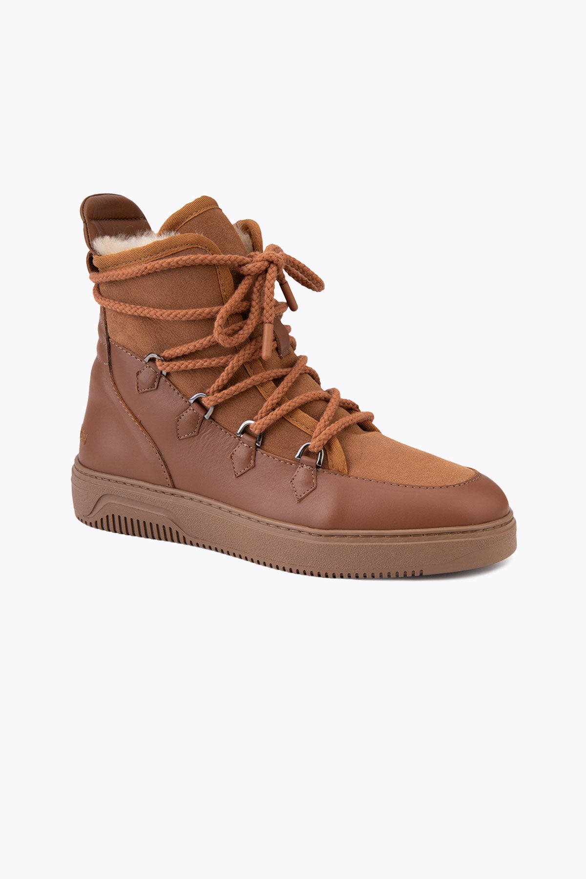 Cool Moon Lincol Shearling Men's Sneaker Boots - Pegia