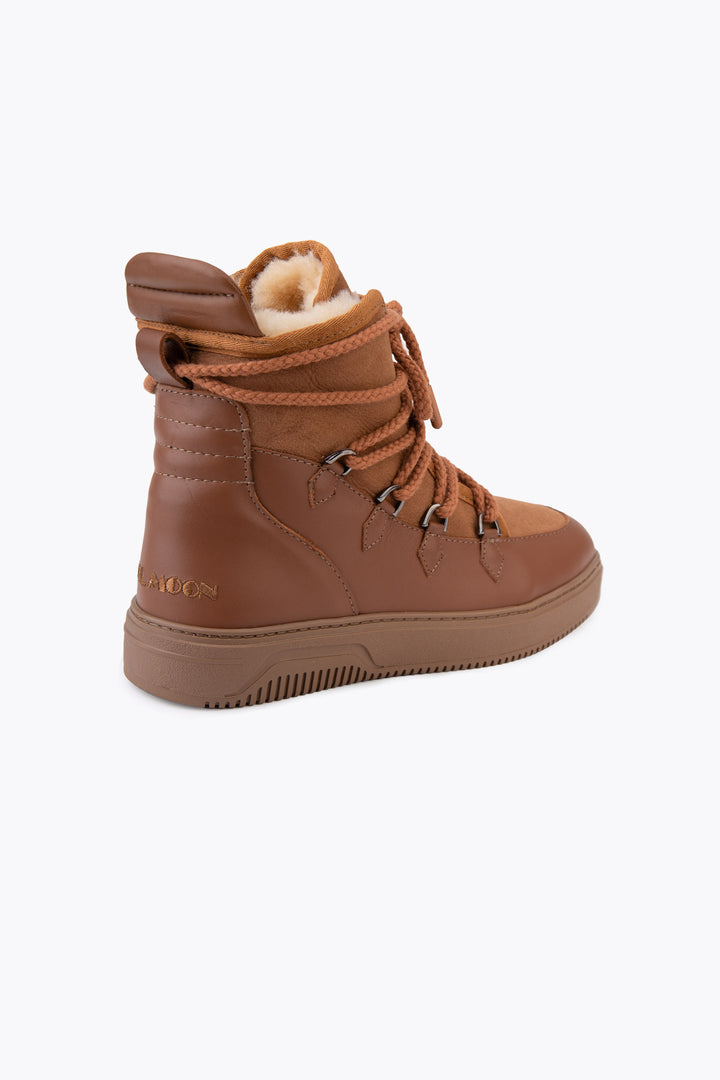 Cool Moon Lincol Shearling Men's Sneaker Boots - Pegia