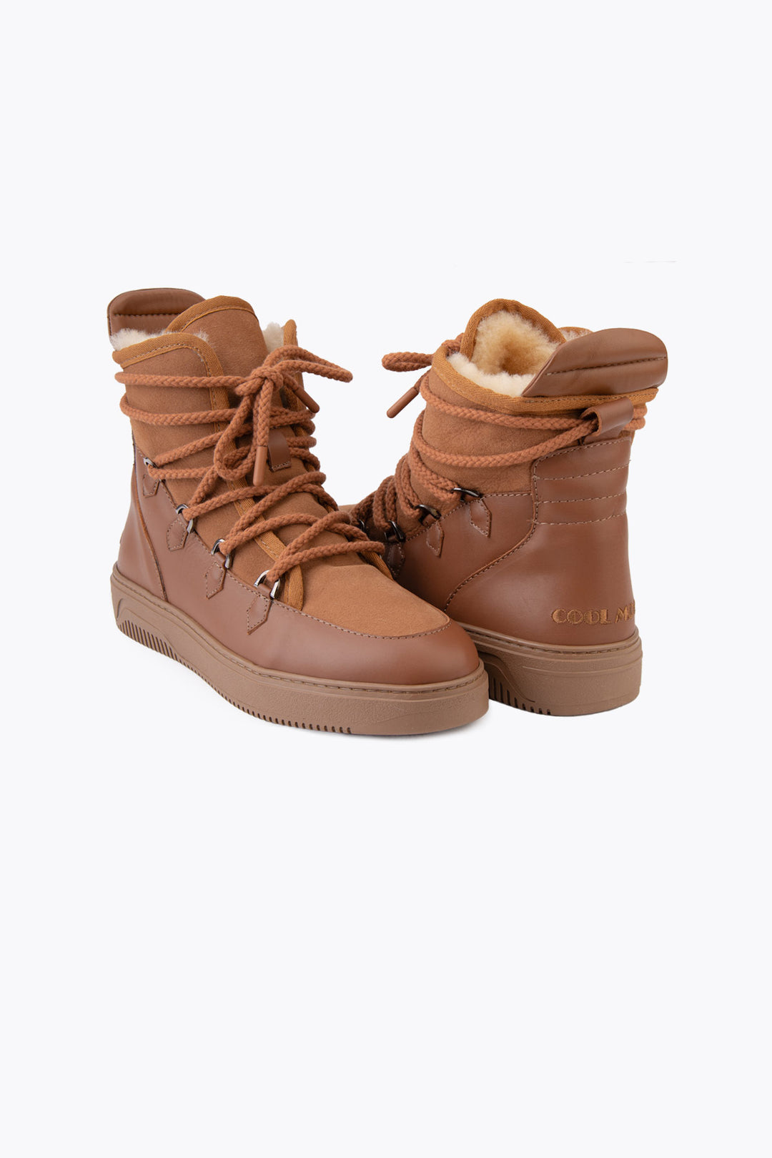 Cool Moon Lincol Shearling Men's Sneaker Boots - Pegia