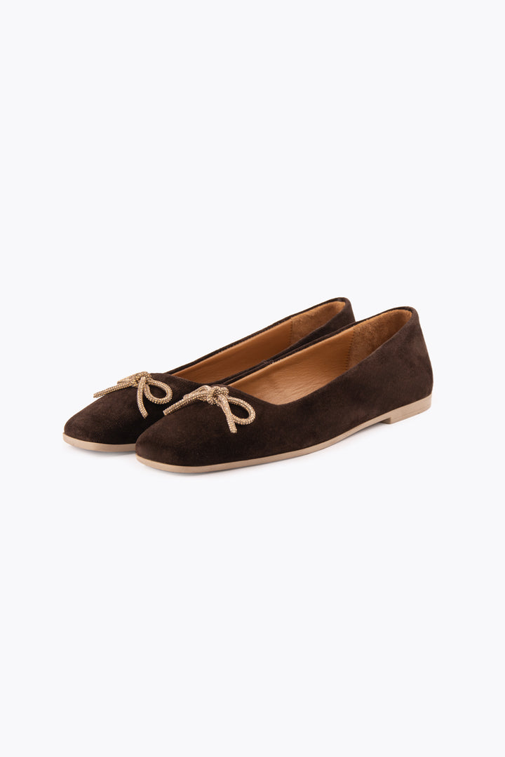 Pegia Liva Genuine Suede Ballet Flats - Pegia