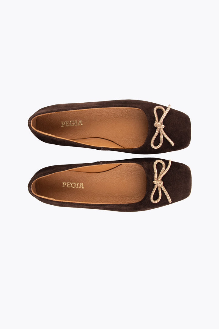 Pegia Liva Genuine Suede Ballet Flats - Pegia