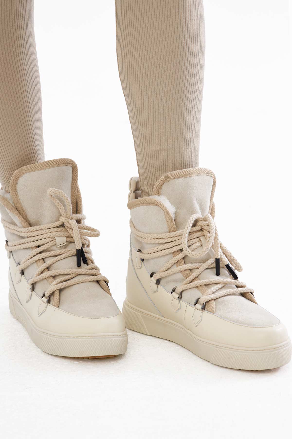 Cool Moon Luda Shearling Women's Sneaker Boots - Pegia