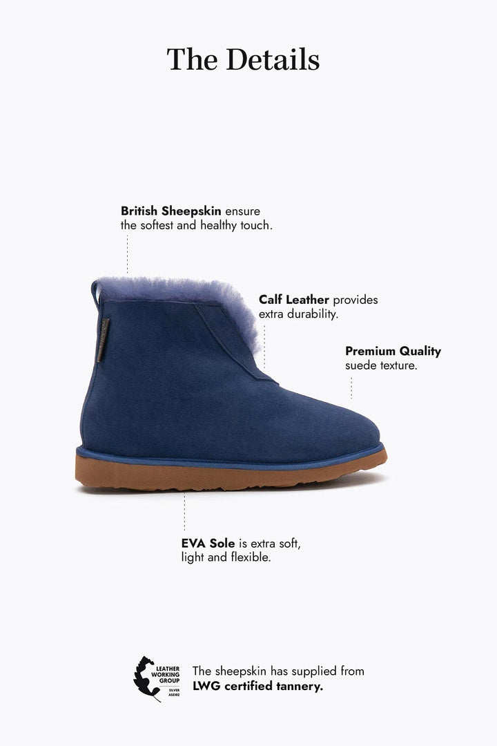 Pegia Moen Unisex Sheepskin Bootie Slippers - Pegia