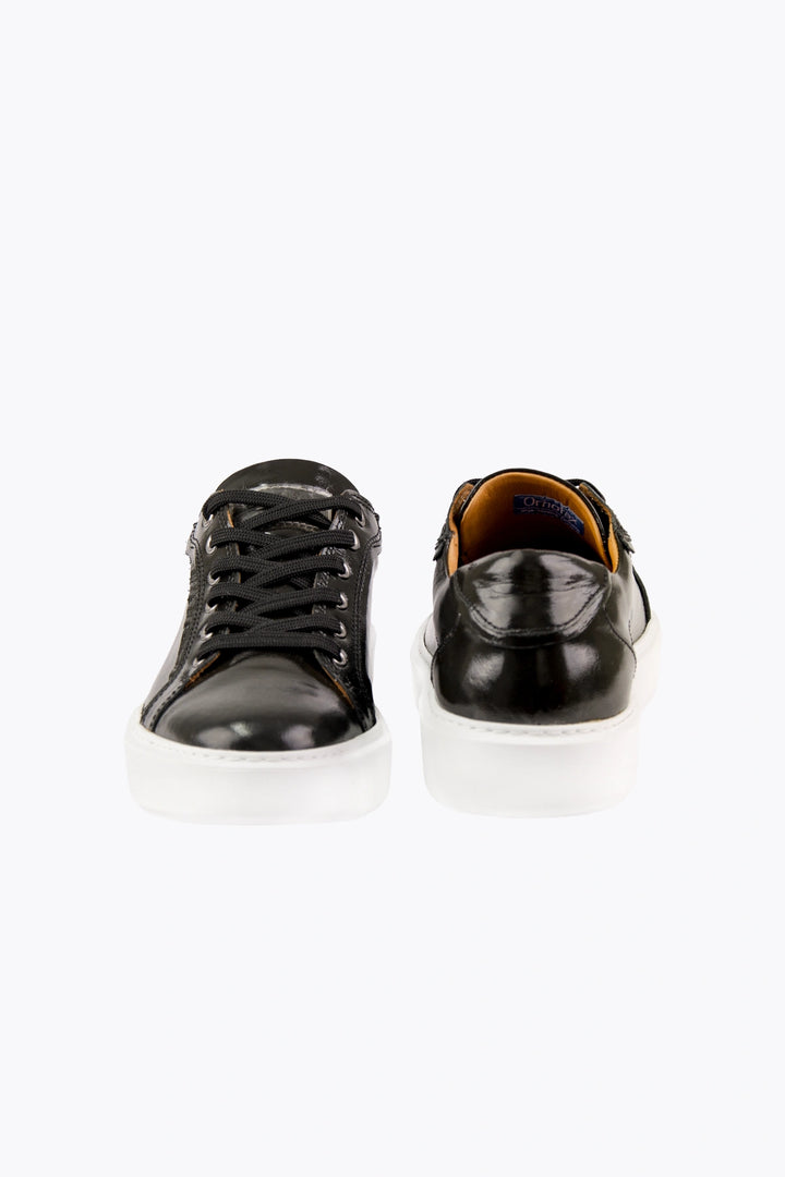 Pegia Nera Unisex Patent Leather Sneakers - Pegia