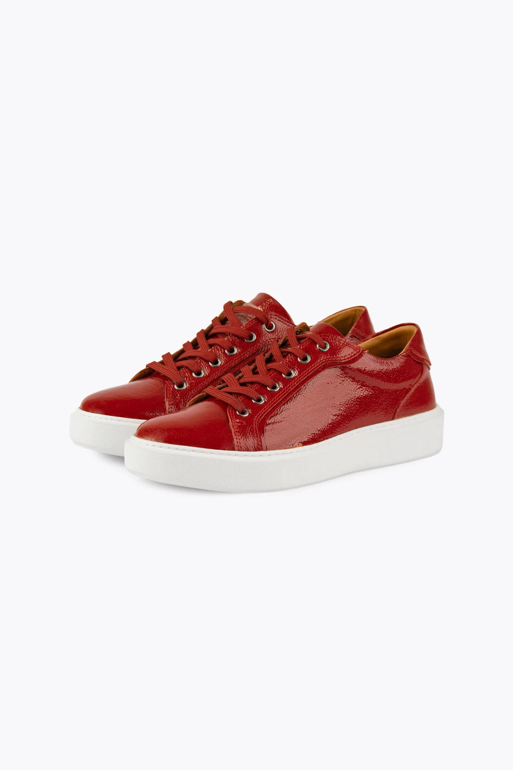 Pegia Nera Unisex Patent Leather Sneakers - Pegia