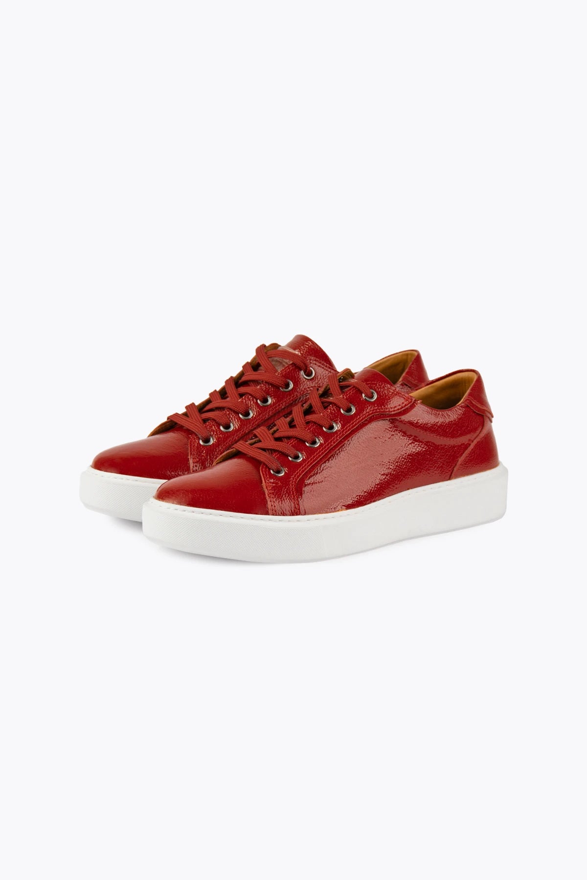 Pegia Nera Unisex Patent Leather Sneakers - Pegia