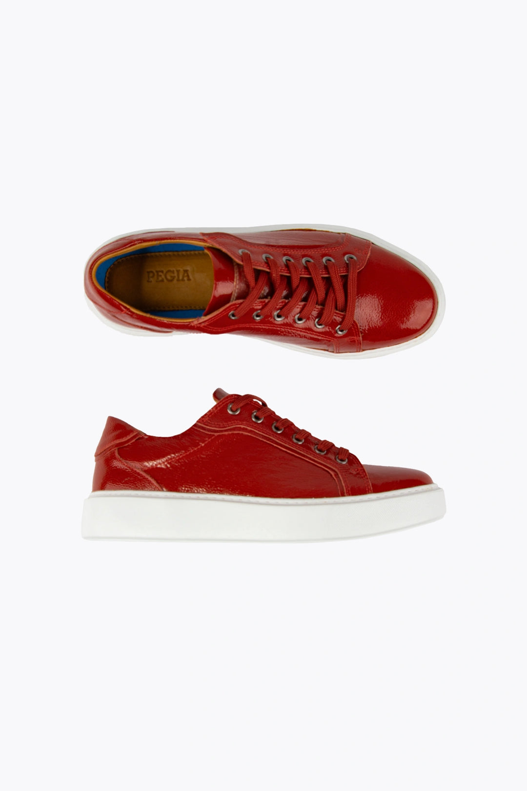 Pegia Nera Unisex Patent Leather Sneakers - Pegia