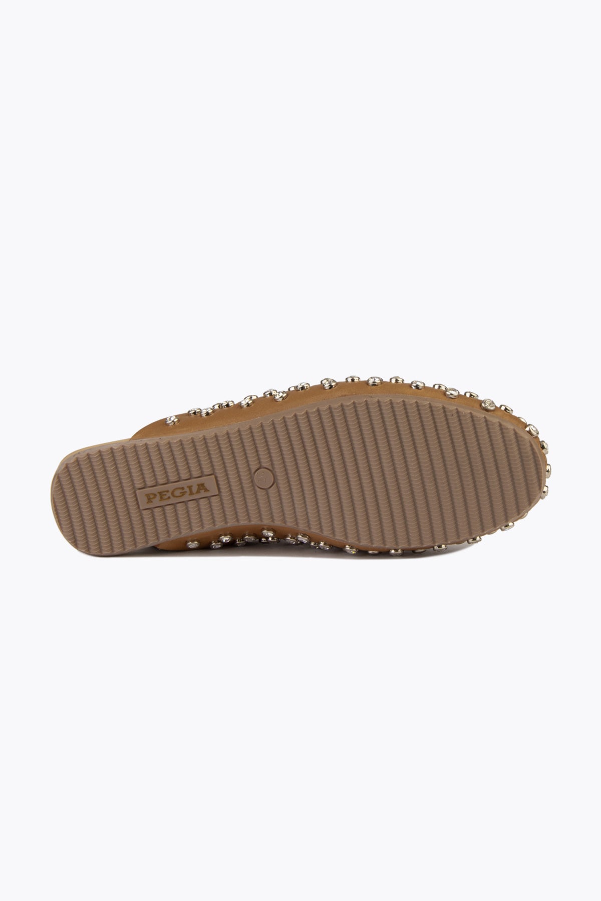 Pegia Sena Rhinestone Detailed Genuine Leather Mules - Pegia